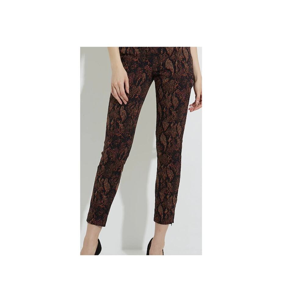 Joseph Ribkoff Slim Ankle Snake Animal Print Pantalon Pour Dame Pants Size 10